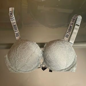 Victoria’s Secret Light Blue Shine Strap Bra